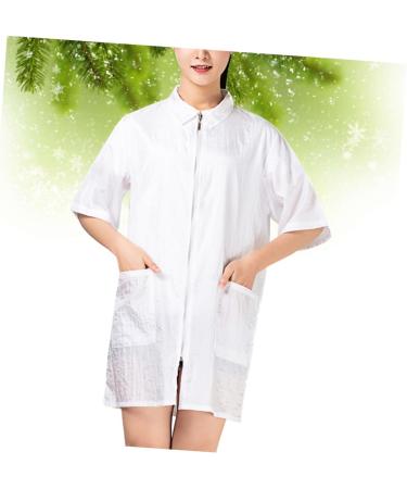 Shop Technician Overalls & Hairdresser Smocks | Nylon Capes for Grooming & Salon | Women's Work Clothes - 77x47cm - Buy Online on SooperMarket.com