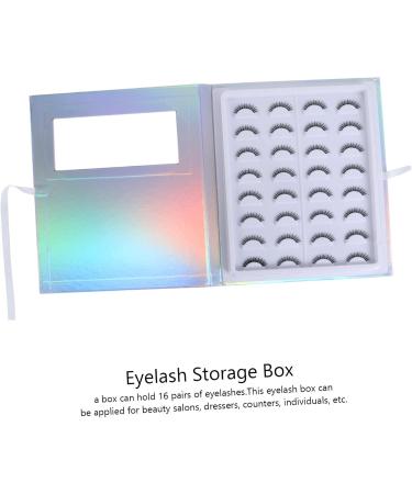 Buy Mikinona False Eyelash Packaging Box | Stylish Lash Holder & Organizer - Empty Cases with Tray & Support Paper (27.5x22cm) for Easy Storage - Buy Online on SooperMarket.com
