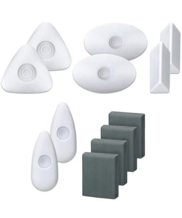 12 Pieces Drawing Art Erasers Multi-Shape Pencil Painting Erasers Easy Grip White Erasers Kneaded Eraser Moldable Erasers for Art Drawing Writing Sketching