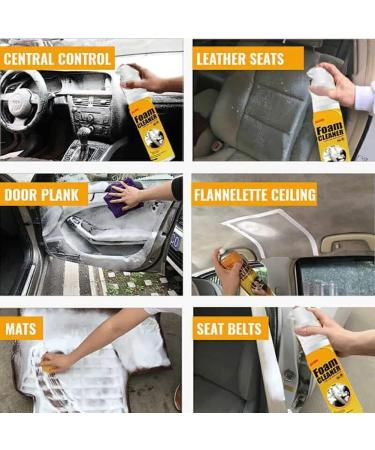 Multipurpose Foam Cleaner Spray Foam Cleaner for car and House Lemon Flavor All-Purpose Household Cleaners for Kitchen Bathroom Car 100ml (2 Set) - Buy Online on SooperMarket.com