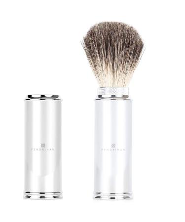 Fendrihan Travel Shaving Brush with Pure Badger Bristles (Made in Germany)