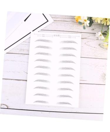 Housoutil Black Eyebrows 2 Pairs Simulation Eyebrow Stick-on Brows Artificial Eyebrow Patch Eyebrow Stickers Water Proof 3d - Buy Online on SooperMarket.com