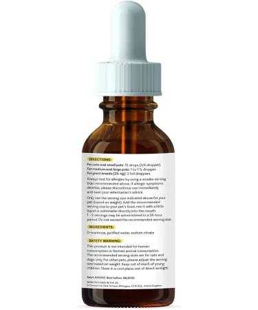 Dr Corbyn Pets D-Mannose Drops - 50ml | Urinary Tract & Bladder Health Support for Dogs and Cats | Cystitis Support | Natural and Easy to Use - Buy Online on SooperMarket.com