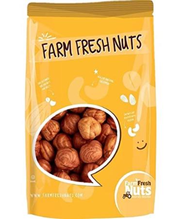 Whole Shelled Raw Filberts - Oregon Hazelnuts by Farm Fresh Nuts | All Natural, Compares to Organic - Unsalted, Handpicked for Freshness, Super Crunchy, (2 Pound)