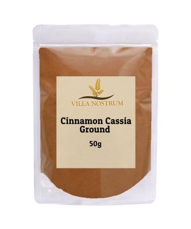 Cinnamon Powder (Cassia) 50g by Villa Nostrum Ground Non GMO Non Irradiated Keto Friendly