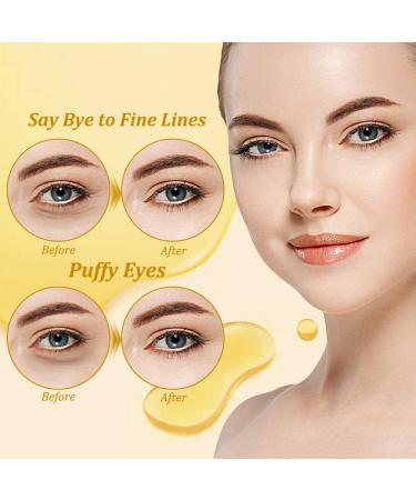 OUOYYO 24K Golden Eye Mask (60 PCS) - Collagen Eye Patches for Dark Circles, Wrinkles, & Puffy Eyes - Face Care Beauty - Buy Online on SooperMarket.com