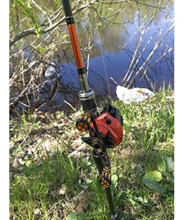 JEKOSEN Carbon Fiber Fishing Reel Handle Knobs - Replacement Accessories in Gold - Buy Online on SooperMarket.com