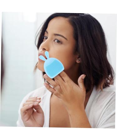 minkissy 20 Pcs Rabbit Ears Facial Brush Face Cleansing Brush Body Massager Lady Facial Cleaning Brush Face Wash Portable Massager Face Massage Brush The Face Pore brush Silica Gel Miss Light Bluex5pcs 7.5x7.5cmx5pcs - Buy Online on SooperMarket.com