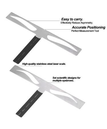 Buy Eyebrow Lineal Stencil | Three-Point Positioning Tool for Perfect Eyebrows | Semi-Permanent Makeup Accessories - Buy Online on SooperMarket.com