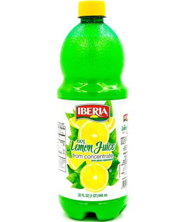 Iberia Lemon Juice from Concentrate, 32 fl oz 32 Fl Oz (Pack of 1)