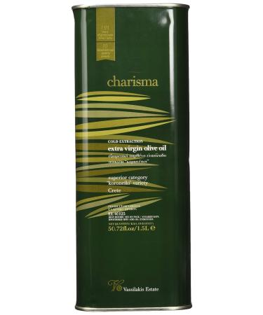 Charisma Greek Extra Virgin Olive Oil from Crete 1.5L 1.5 l (1 pack)