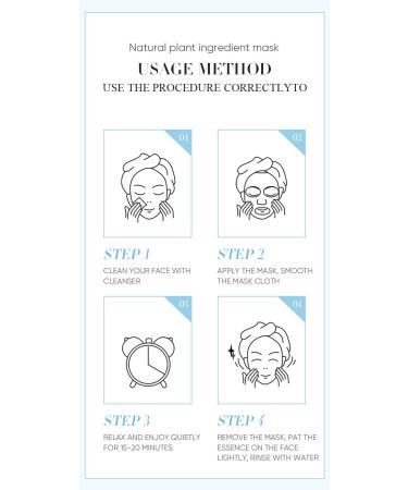 Hydrating Facial Mask with Hyaluronic Acid and Niacinamide 30 Sheets - Buy Online on SooperMarket.com