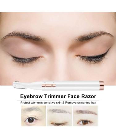 Upgraded Eyebrow Trimmer & Precision Facial Hair Remover - Battery Operated Painless Electric Razor for Face Chin Upper Lip & Peach Fuzz - International Shipping Available - Buy Online on SooperMarket.com