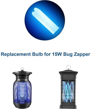 E27 15W U Type Bug Zapper Replacement Bulb (2 Pack) - Compatible with HOMESUIT, Yluces, POWIFY, Keuomy, YISSVIC & Other Models - Buy Online on SooperMarket.com
