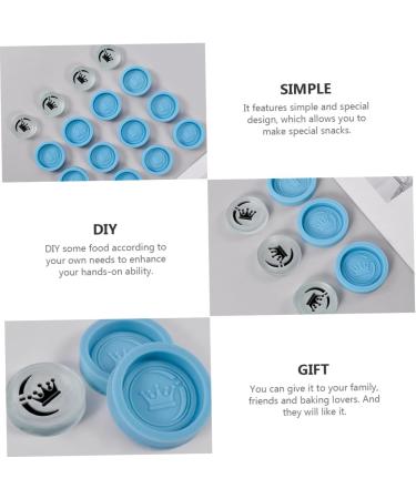 12 Pcs Mold Silicone Cupcake Small Stainless Steel Bowls International Chess Doll Bath Tub Silicone Baking Silicone Chess Moulds Baking Fondant Fudge Baking Tools Silica Gel 3.5X3.5X0.8CMx2pcs Bluex2pcs - Buy Online on SooperMarket.com