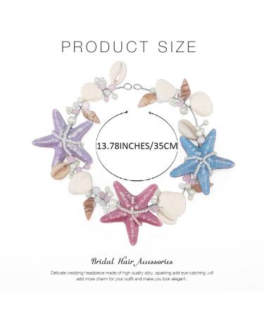 Brishow Starfish Bride Wedding Hair Vine - Beach Bridal Hair Accessories - Buy Online on SooperMarket.com