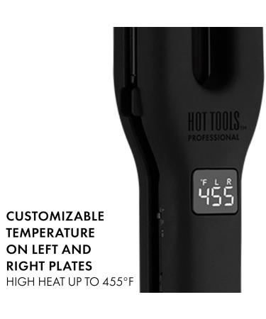 Hot Tools Pro Artist Black Gold Dual Plate Hair Straightener | Faster Styling Reduced Damage | International Shipping Available - Buy Online on SooperMarket.com