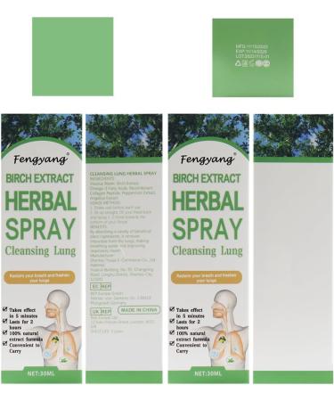Fengyang Herbal Lung Cleaning Spray - 2PCs Powerful Detox & Breath Support - Buy Online on SooperMarket.com