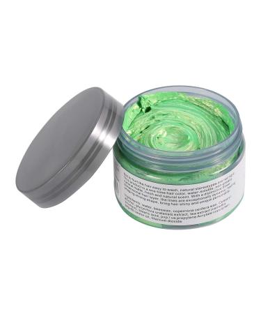 Hair Wax 6 Colors Single Use Hair Coloring Wax Styling Tool No Damage to Hair for Men and Women (Green)