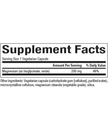 Natural Factors Magnesium Bisglycinate 200 mg 120 Vegetarian Capsules - Buy Online on SooperMarket.com