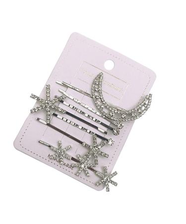 Gogogmee Clip Hair Accessories for Hair Decorations Bling Hair Pearl Hair Accessories Barrettes for Women Jeweled Barrettes Flower Decor Rhinestone Bobby Pins Fashion Hair Pin