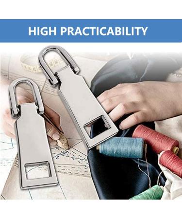 Metal Zipper Pull Replacement - Black Zipper Handle Fixer for Luggage, Suitcase, Backpack, Jacket, Bags, Coat, Boots - Buy Online on SooperMarket.com