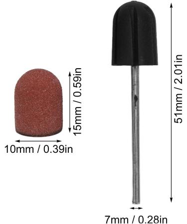 Sanding Bands for Nail Drill Sanding Bands Nail Drill Bits 120# Grit Nail Art Sanding Caps Manicure Polishing Grinding Bands Nail Drill Bits Set with Shaft Nail Sanding Heads - Buy Online on SooperMarket.com