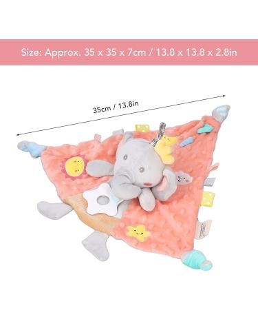 WBTY Baby Security Blanket: Super Soft Plush Elephant Cuddle Toy with Teether for Newborn Boys and Girls - Buy Online on SooperMarket.com