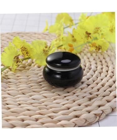 HAPINARY Foundation Jar Balm Jars with Lids Small Containers Mini Jar Vintage Tea Jar Biscuit Jar Lotion Jar Terrariums Kitchen Canisters Cream Storage Tank Cosmetic Sealed Jar Travel medium Black - Buy Online on SooperMarket.com