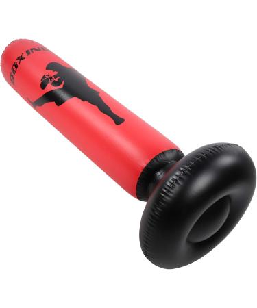 Punching Bag - Black & Red Kickboxing Bag for Taekwondo | Compact Fast Rebound | Fitness & Stress Relief - Buy Online on SooperMarket.com