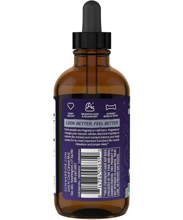 Sunwarrior Magnesium 4 fl oz | Premium Magnesium Supplement for Relaxation & Recovery - Buy Online on SooperMarket.com