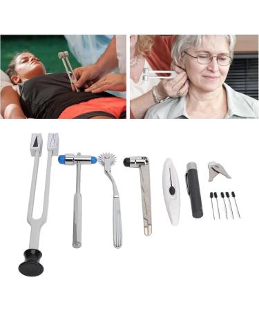 Hammer Diagnostics Kit Temperature Sensor Aluminum Alloy Penlight Tuning Fork Hammer with Storage Case for Patient - Buy Online on SooperMarket.com
