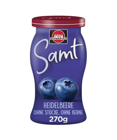Schwartau Samt Blueberry fruit spread without pieces & seeds 270g 270 g (1 pack) Blueberry