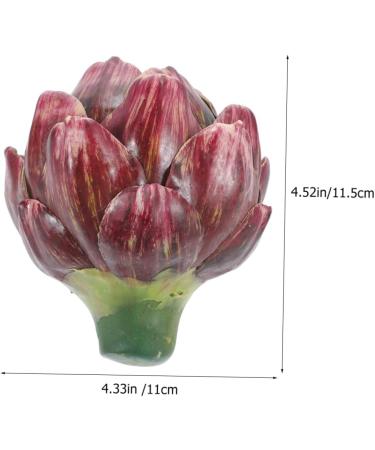 ORFOFE decorate props fake vegetables artificial flower Rose wedding fake artichoke ornament artificial wedding decors Model fake vegetable model artichoke artificial flower - Buy Online on SooperMarket.com