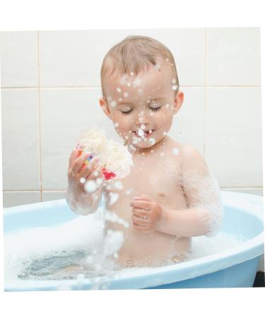 PLAFOPE 1pc Rainbow Bath Ball Body Scrub Sponge Bath Sponges for Cleaning Supply Tub for Newborn Mesh Shower Ball Body Wash Bath Rinser Soft Bath Sponges Wash Puff - Buy Online on SooperMarket.com