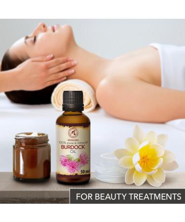 Valler Root Oil 50ml - Pure Arctium Lappa Burdock Oil for Hair & Skin Care | Best Natural Spa Oil in Glass Bottle - Buy Online on SooperMarket.com