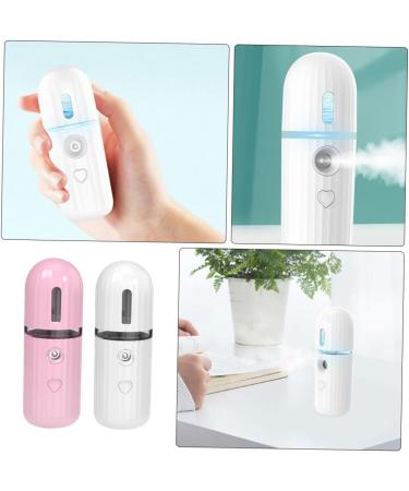 Mikinona 2pcs Moisturizing Sprayer Handheld Sprayer Facial Face Spa Steamer Travel Cosmetic Evaporator Abs - Buy Online on SooperMarket.com