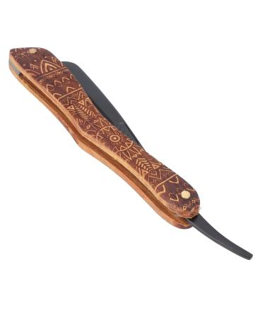 Blade holder with a straight edge non -slip handle foldable storage clip trimmer head comfortable handle manual razor blade holder made of zinclegation for hairdressing salons
