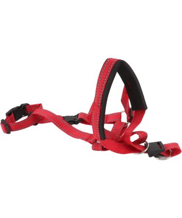 Dog Handlebar Halter with Seat Belt - XL Red Pet Harness Prevents Pulling on Outdoor Walks - Buy Online on SooperMarket.com