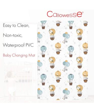 Callowesse Baby Changing Mat 79x47cm - Waterproof, Portable & Foldable with Raised Edges - Buy Online on SooperMarket.com