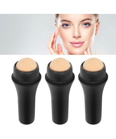 Oil Absorbing Volcanic Roller Oil Absorbing Roller Face Roller 3PCS Volcanic Stone Oil Absorbing Roller Oily Skin Control Portable Compact Reusable Facial Care Tool - Buy Online on SooperMarket.com