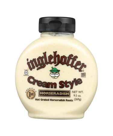 Inglehoffer Cream Style Horseradish, 9.5-Ounce Squeezable Bottles (Pack of 2)