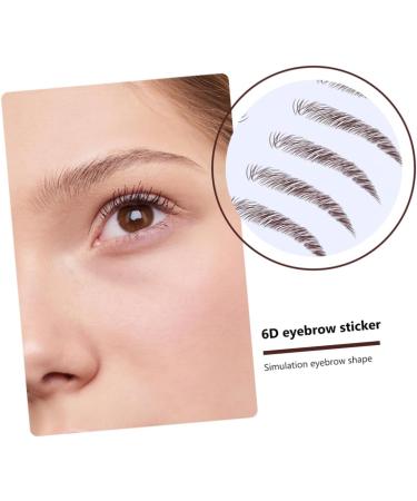 WOFASHPURET 4pcs Eyebrow Stickers Hair Like Eyebrows Stick on Imitation Eyebrow Transfer Stickers 4d Make up - Buy Online on SooperMarket.com