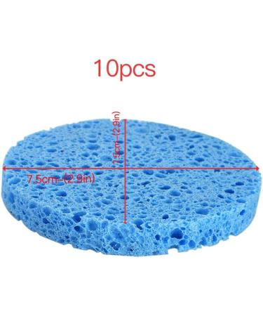 kawehiop 10 Pieces Facial Cleaning Sponges Exfoliating Round Reusable Cosmetic Sponge Professional Skincare Clean Beauty - Buy Online on SooperMarket.com