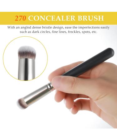 Amaxiu 3 Pcs Foundation Contour Brushes - Foundation Brush & Concealer Brush & Blusher Brush Under Eye Nose Contour Kabuki Brush for Blending Liquid Cream Sculpting Highlighting Mineral Makeup - Buy Online on SooperMarket.com