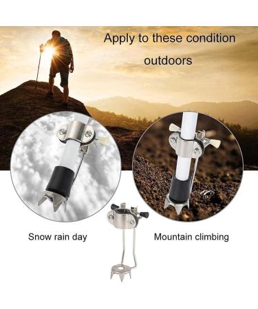 ICE Cane Tip No Non-slip Crutch Handle Portable Attachment Trekking Accessories White Useful Design - Buy Online on SooperMarket.com