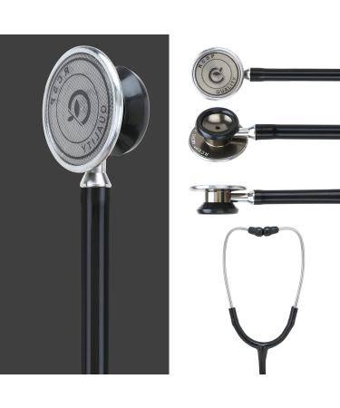 Stethoscope for Doctors & Medical Students | Comfortable Aluminum Chest Piece Flexible Latex-Free Tube Soft Ear Knobs - Micro Brown (Black - Buy Online on SooperMarket.com