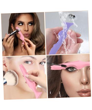 4 Pcs Silicone Beauty Ruler & Eyeliner Aid - Perfect Mascara & Eyebrow Applicator for Flawless Makeup | International Shipping - Buy Online on SooperMarket.com