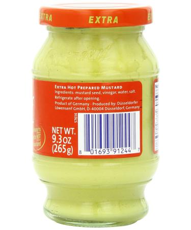Lowensenf Extra Hot Mustard in Jar - 9.3 Ounce (Set of 2) - Buy Online on SooperMarket.com
