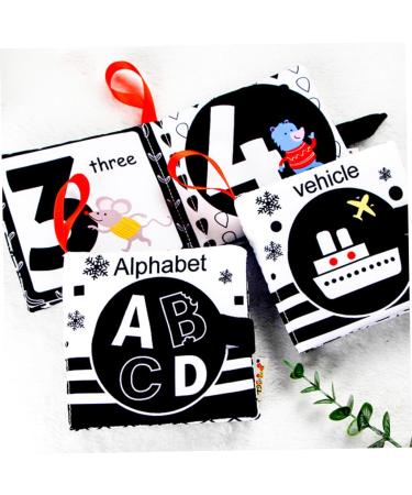 Abaodam 5ST Fabric Belly Book Game Set | Beautiful Toddler Fabric Books & Toys | Perfect Baby Book & Newborn Gift for Children - Buy Online on SooperMarket.com